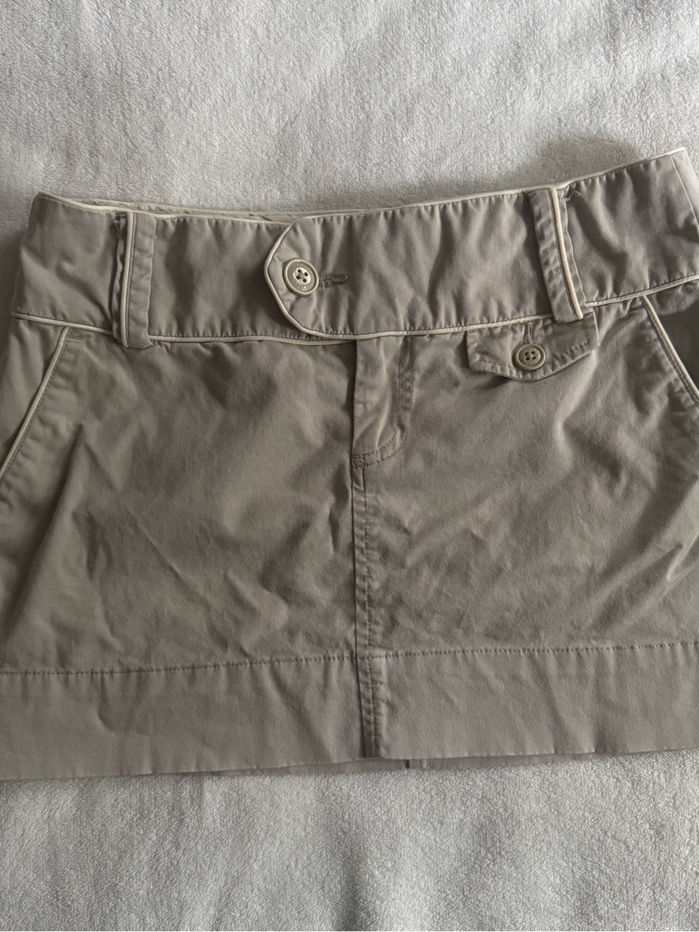 American Eagle Women's Beige Utility Mini Skirt